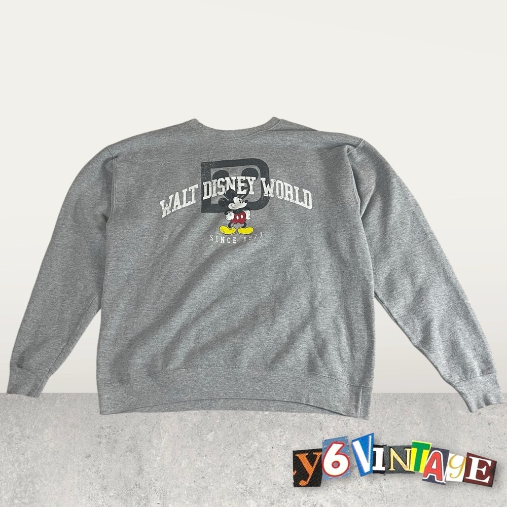 Medium Grey Disney Mickey Mouse crewneck sweatshirt